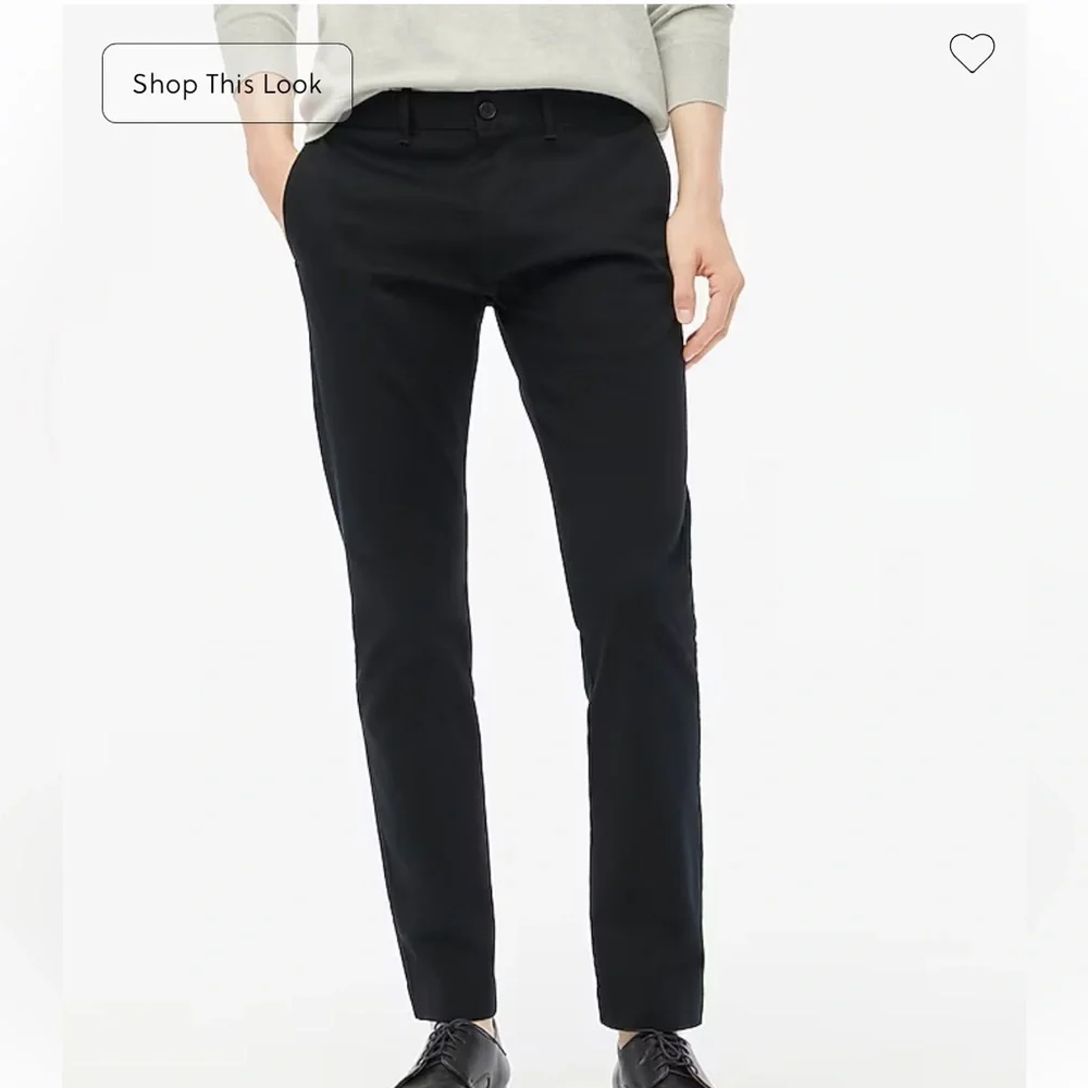 J crew Slim-fit flex chino pant black